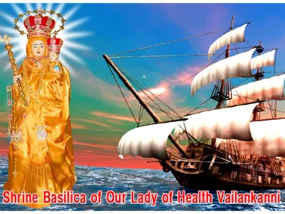 Third Apparition at Velankanni - Portuguese Sailors Saved from Storm