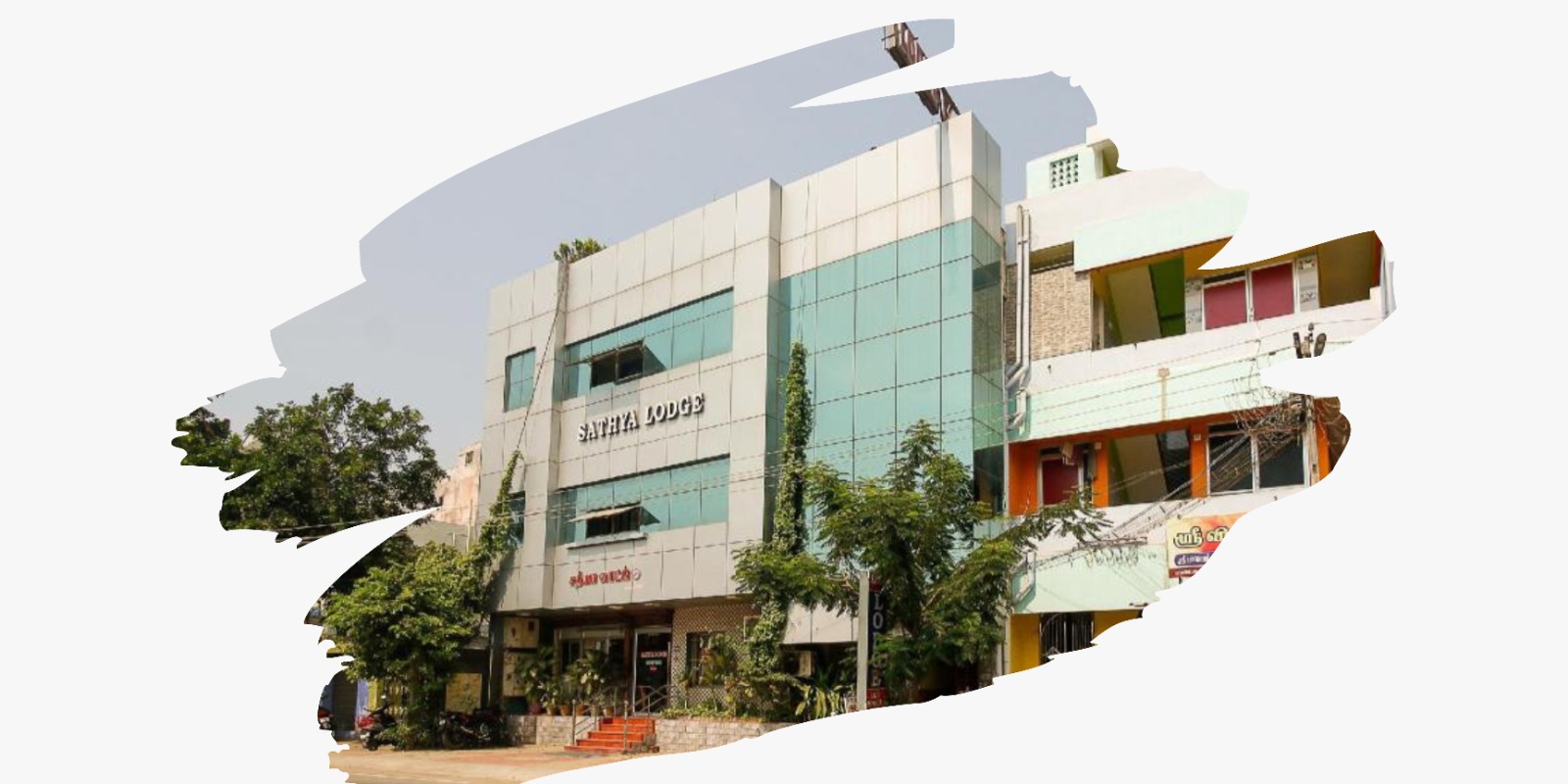 Sathya Lodge Velankanni – Near New Bus Stand, Parking, +91 73737 35993